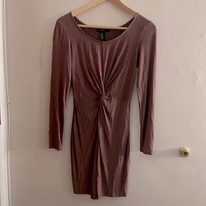 Mauve long sleeve dress